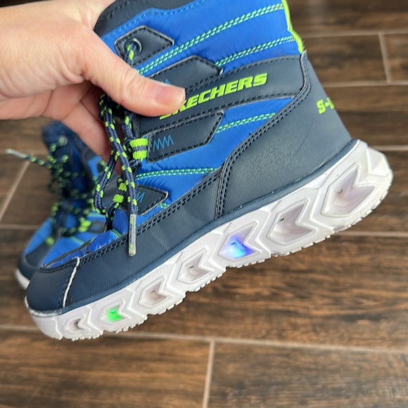 Sketchers Boys S Lights Hypno-Flash 2.0 Super Breeze Light Up boots - Picture 3 of 9